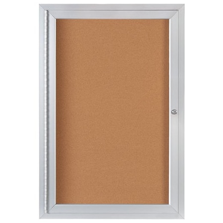 Bsc Preferred 2 x 3' Enclosed Cork Board with Aluminum Frame BUY00019676